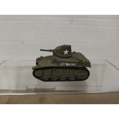 M3 STUART TANK USA WW 2 1:87 H0 DIECAST NO BOX