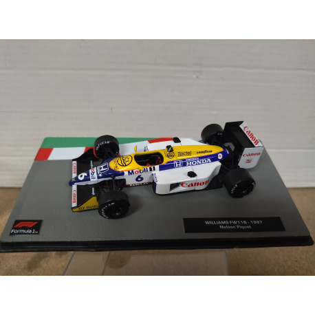 WILLIAMS FW11B 1987 NELSON PIQUET FORMULA F1 1:43 SALVAT IXO