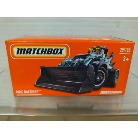 BACKHOE RETROEXCAVADORA 1:64 MATCHBOX BOX CARTON