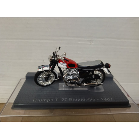 TRIUMPH T120 BONNEVILLE 1967 MOTO/BIKE 1:24 IXO MUSEUM