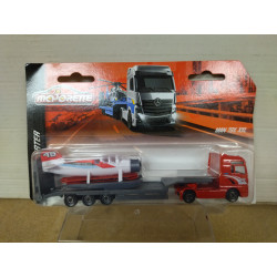MAN TGX XXL + AVION TRANSPORTER 1:87 H0/ apx 1:64 MAJORETTE 20 cm long