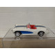 CHEVROLET CORVETTE C1 CONVERTIBLE WHITE/BLUE 1:43 NEW RAY NO BOX