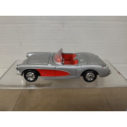 CHEVROLET CORVETTE C1 CONVERTIBLE SILVER/RED 1:43 NEW RAY NO BOX
