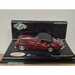 JAGUAR XK 140 1955 DROPHEAD COUPE DARK RED 1:43 VITESSE
