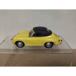 PORSCHE 356B CABRIOLET YELLOW 1:43 HONGWELL NO BOX