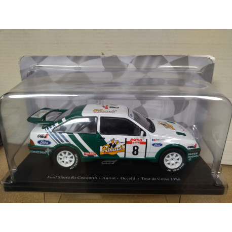 FORD SIERRA RS COSWORTH 1988 RALLY TOUR CORSE AURIOL 1:24 SALVAT IXO