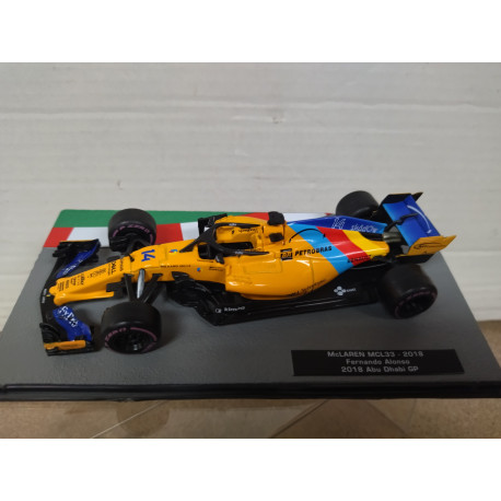 MCLAREN MCL33 2018 FERNANDO ALONSO FORMULA F1 1:43 DeAGOSTINI IXO