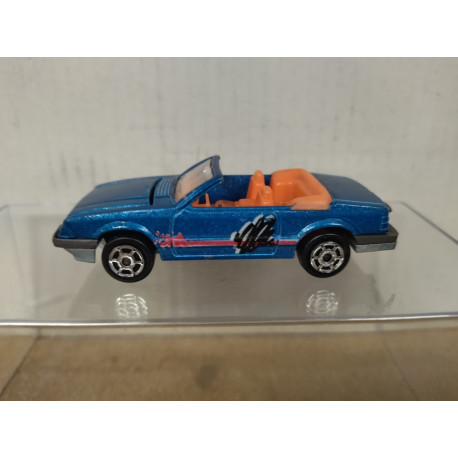 FORD MUSTANG CONVERTIBLE BLUE 1:59/apx 1:64 MAJORETTE NO BOX
