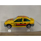 FORD ESCORT YELLOW n5 1:55/apx 1:64 MAJORETTE NO BOX