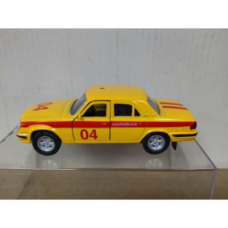 GAZ-31105 VOLGA GAS EMERGENCY SERVICE 1:40 WELLY DEFECT/NO BOX