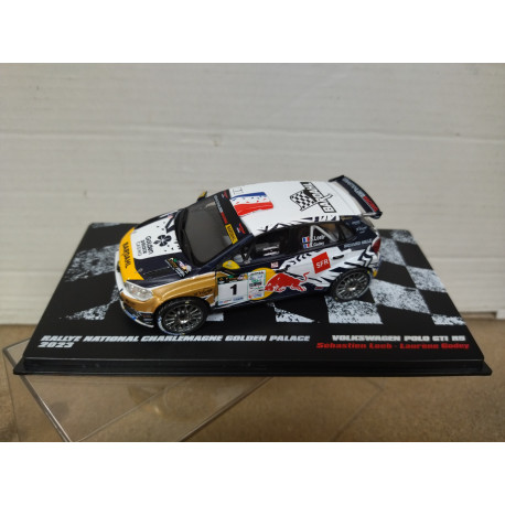 VOLKSWAGEN POLO GTi RS 2023 RALLY CHARLEMAGNE LOEB 1:43 ALTAYA IXO