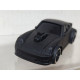 PORSCHE 911 TURBO (NOT LICENCE) BLACK MATT apx 1:64 PLASTIC TOY NO BOX