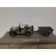 JEEP WILLYS MB & 1/4 TRAILER US ARMY WW 2 1:43 ATLAS IXO