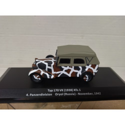 Sd.Kfz.1 MERCEDES-BENZ W136 170 VK 1942 4.PANZERDIV GERMANY WW 2 1:43 ALTAYA IXO