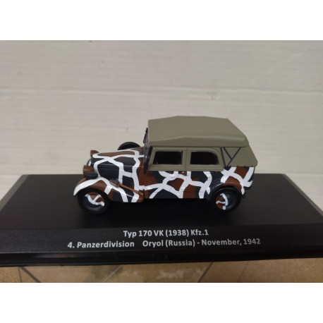 Sd.Kfz.1 MERCEDES-BENZ W136 170 VK 1942 4.PANZERDIV GERMANY WW 2 1:43 ALTAYA IXO