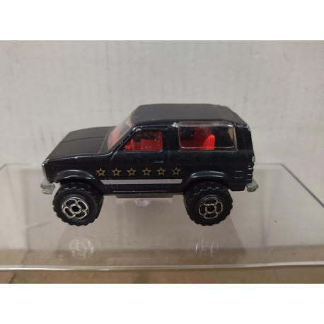 FORD BRONCO 4X4 BLACK (2) 1:56/apx 1:64 MAJORETTE 251 NO BOX