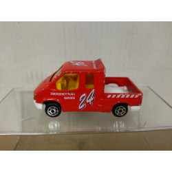 FORD TRANSIT PICKUP GRUA (2) 24 HR 1:60/apx 1:64 MAJORETTE 243 NO BOX
