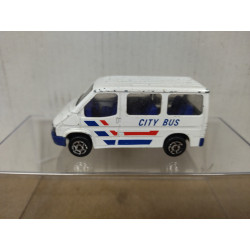 FORD TRANSIT CITY BUS 1:60/apx 1:64 MAJORETTE 243 NO BOX