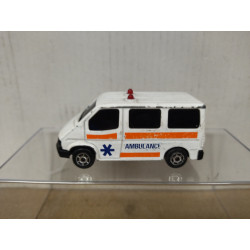 FORD TRANSIT AMBULANCE SONIC FLASHERS 1:60/apx 1:64 MAJORETTE 243 NO BOX