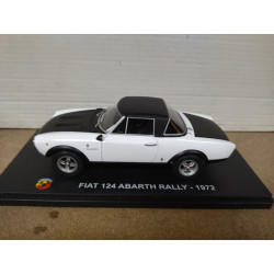 FIAT 124 ABARTH 1972 RALLY WHITE/BLACK 1:24 HACHETTE IXO