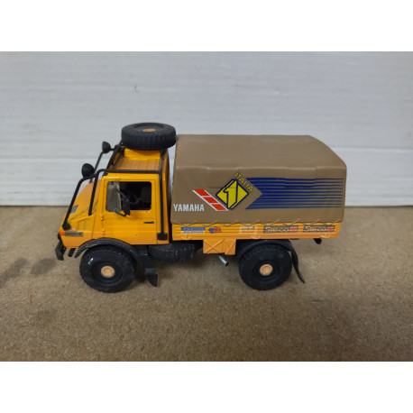 UNIMOG U1300L 1984 PARIS-DAKAR 1:43 DeAGOSTINI NOREV NO BOX DEFECT/NO RETROS