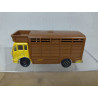 MERCEDES-BENZ HORSE TRUCK YELLOW 1:100/apx 1:64 MAJORETTE 254 NO BOX