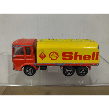 SAVIEM SM280 TANKER SHELL TRUCK 1:100/apx 1:64 MAJORETTE 241 NO BOX