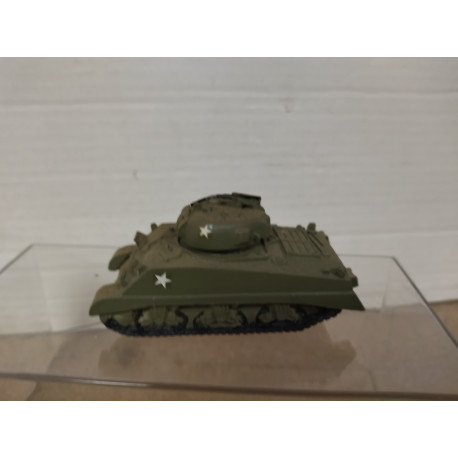 M4 SHERMAN TANK DESGUACE/REPINTADO 1:87 H0 NO BOX METAL DIECAST