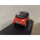 SMART CITY CABRIO 2003 RED/BLACK 1:43 DelPRADO OPEN BLISTER