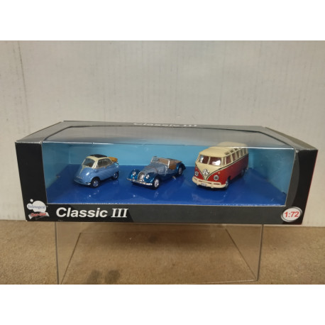 BMW ISETTA + MORGAN + VW T1 CLASSIC III 1:72 HONGWELL