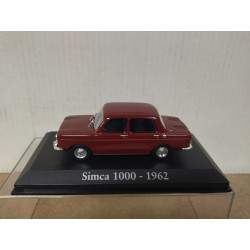 SIMCA 1000 1962 GRANATE 1:43 RBA IXO HARD BOX