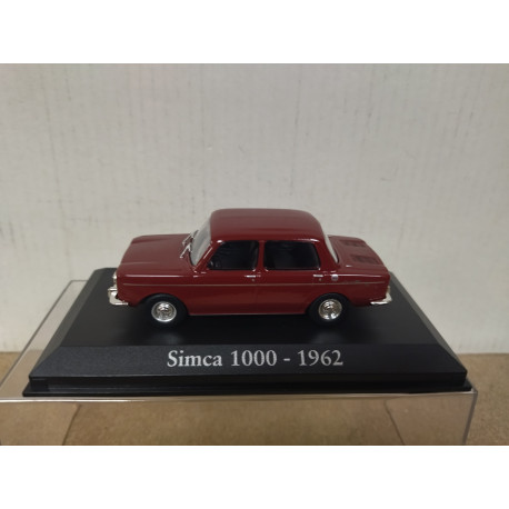 SIMCA 1000 1962 GRANATE 1:43 RBA IXO HARD BOX