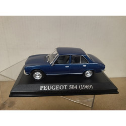 PEUGEOT 504 1969 AZUL NUESTROS QUERIDOS COCHES 1:43 ALTAYA IXO