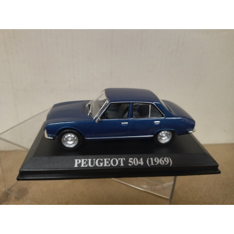 PEUGEOT 504 1969 AZUL NUESTROS QUERIDOS COCHES 1:43 ALTAYA IXO