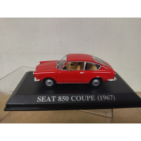 SEAT 850 COUPE 1967 ROJO NUESTROS QUERIDOS COCHES 1:43 ALTAYA IXO