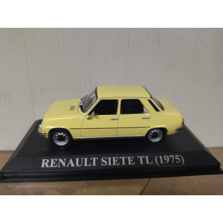 RENAULT 7 SIETE TL 1975 AMARILLO NUESTROS QUERIDOS COCHES 1:43 ALTAYA IXO