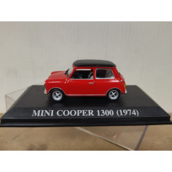MINI COOPER 1300 1974 ROJO/NEGRO NUESTROS QUERIDOS COCHES 1:43 ALTAYA IXO