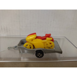 REMOLQUE/TRAILER MOTO/BIKE apx 1:64 MAJORETTE 373 NO BOX