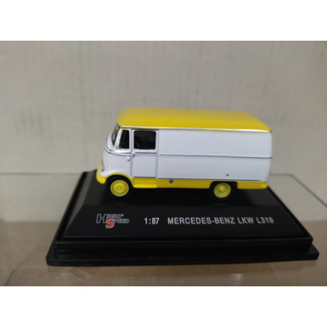 MERCEDES-BENZ L319 WHITE7YELLOW 1:87 H0 HIGH-SPEED