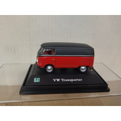 VOLKSWAGEN T1 BULLI TRANSPORTER RED/BLACK 1:72 HONGWELL