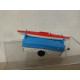 REMOLQUE/TRAILER CANOA /apx 1:64 MAJORETTE NO BOX
