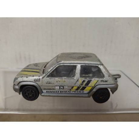 RENAULT 5 GT TURBO n19 SILVER (3) 1:51 /apx 1:64 MAJORETTE 205 NO BOX