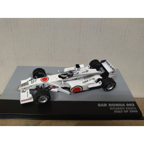 BAR HONDA 002 2000 ZONTA ITALY GP FORMULA F1 1:43 DeAGOSTINI IXO
