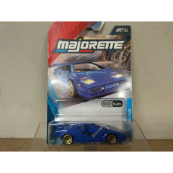 LAMBORGHINI COUNTACH BLUE VINTAGE /apx 1:64 MAJORETTE