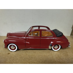 PEUGEOT 203 DECOUVRABLE 1954 DARK RED 1:18 SOLIDO NO BOX