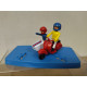 VESPA + SIDECAR MOTO/BIKE + FIGURAS CHIQUIVAL apx 1:64 GUISVAL NO BOX