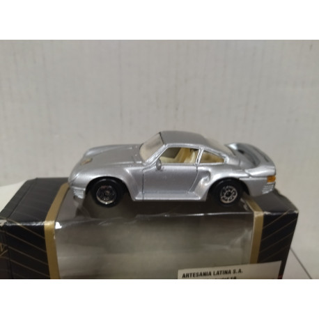 PORSCHE 959 SILVER apx 1:64 MAISTO BOX