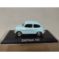 ZASTAVA 750 FICA (FIAT/SEAT 600 ) BLUE LIGHT 1:43 DeAGOSTINI IXO BLISTER OPEN