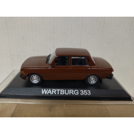 WARTBURG 353 DARK BROWN 1:43 DeAGOSTINI IXO BLISTER OPEN