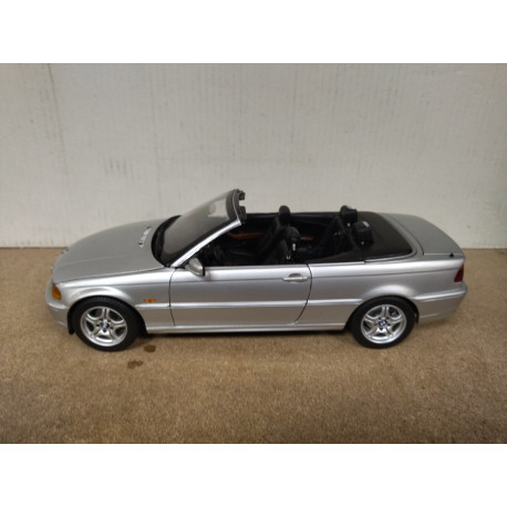 BMW E46 328i CABRIOLET SILVER 1:18 KYOSHO NO BOX